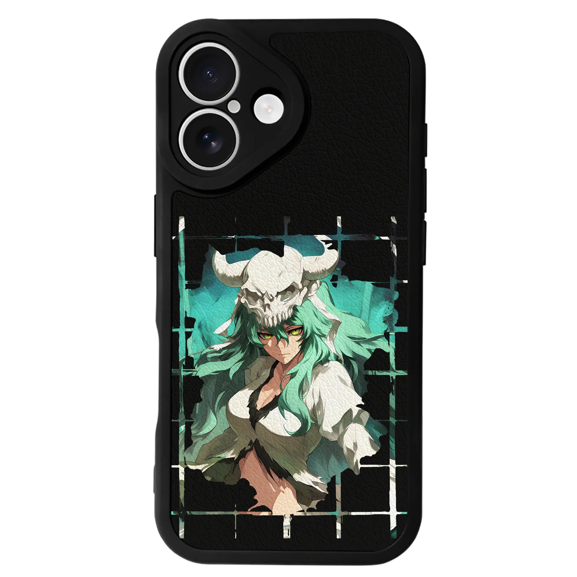 ブリーチ グッズ ネリエル・トゥ・オーデルシュヴァンク - IPhone 16シリーズ対応 ・ シリコンスマホケース ・ レザー調 ・ 高精度フィット ・ 耐衝撃 ・ ワイヤレス充電対応 ・ 精密カット